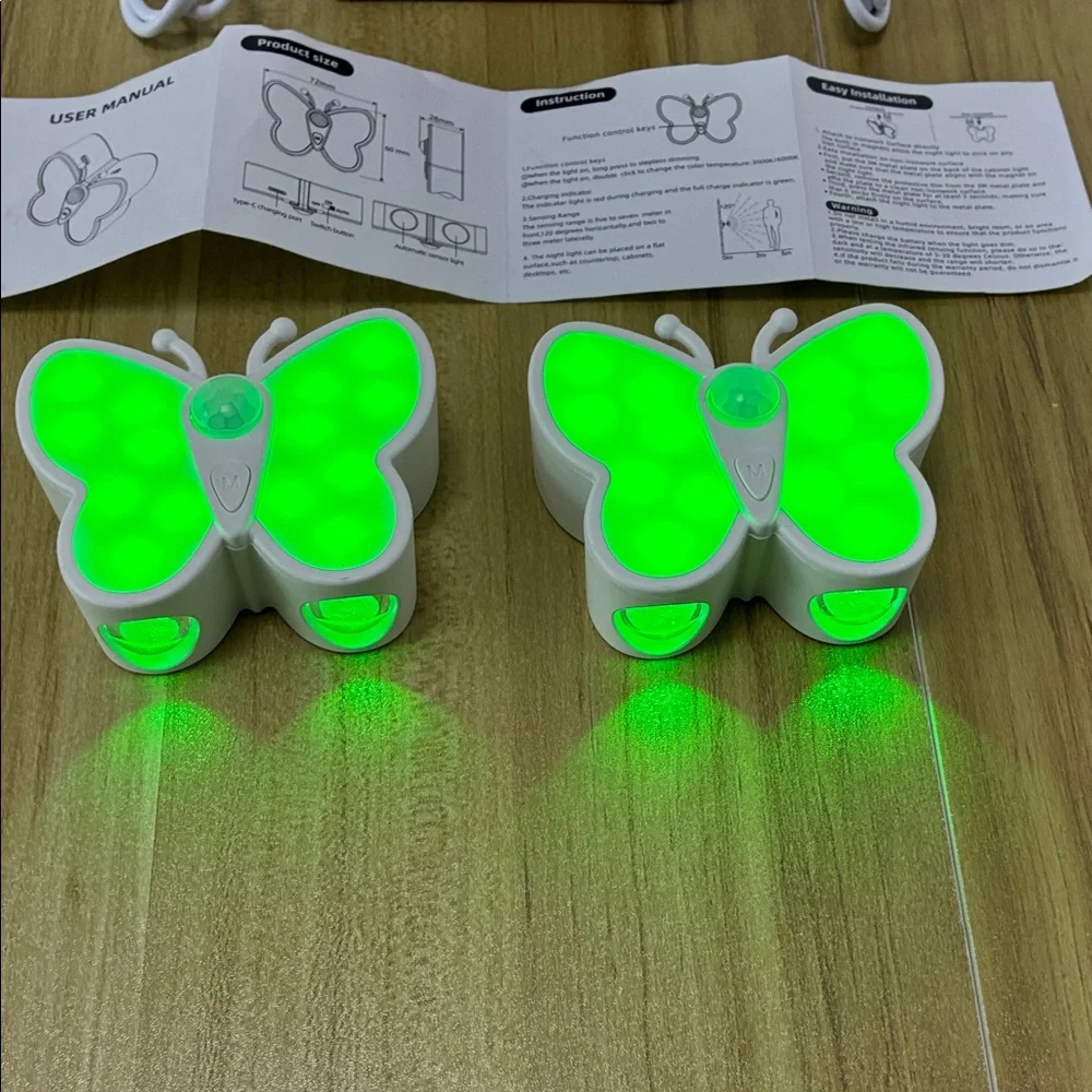 RGB LED Butterfly Night Lights with Motion Sensor